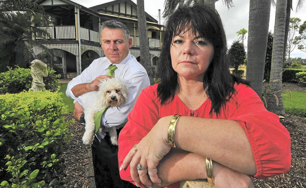 Sue-Ellen Lammi and Member for Burnett Rob Messenger with Molly are shocked over the increase in council fees. Sue-Ellen Lammi and Member for Burnett Rob Messenger with Molly are shocked over the increase in council fees.