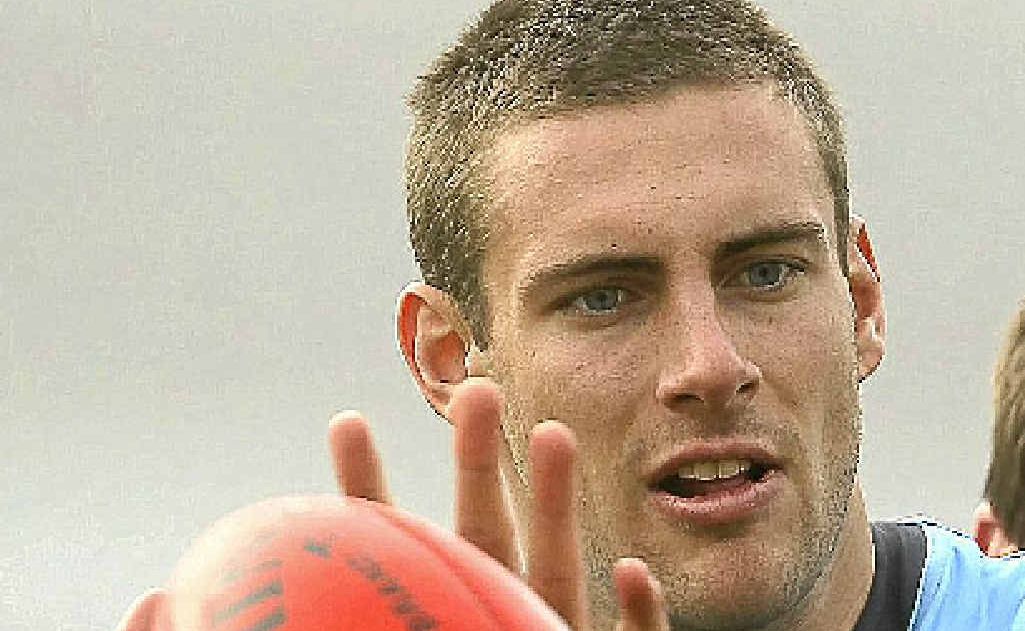 Blues ruckman Shaun Hampson. Blues ruckman Shaun Hampson.