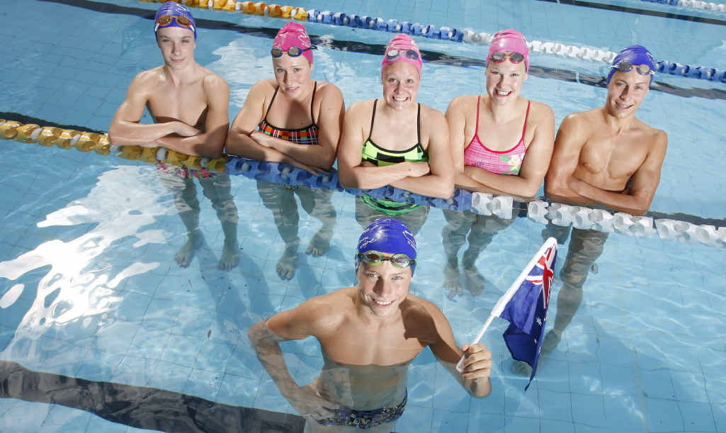Ryan Smith (front), Anthony Cronan, Krystle Clarke, Leah Neale, Sharnie Kunde and Hayden Rea are among the group of CYMS St Edmund’s swimmers competing at Australian championships. Ryan Smith (front), Anthony Cronan, Krystle Clarke, Leah Neale, Sharnie Kunde and Hayden Rea are among the group of CYMS St Edmund’s swimmers competing at Australian championships.
