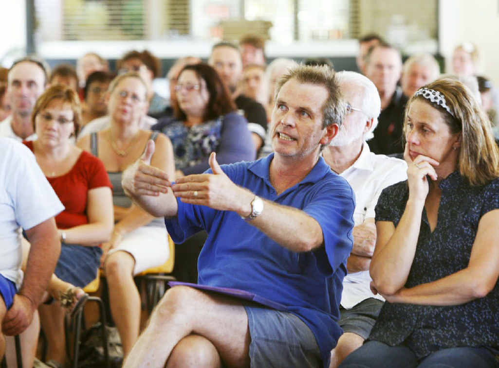 Flood victims including Carl and Patricia Wilmott of Goodna heard from class action lawyers Maurice Blackburn at a public meeting held at the Ipswich Showgrounds. Flood victims including Carl and Patricia Wilmott of Goodna heard from class action lawyers Maurice Blackburn at a public meeting held at the Ipswich Showgrounds.