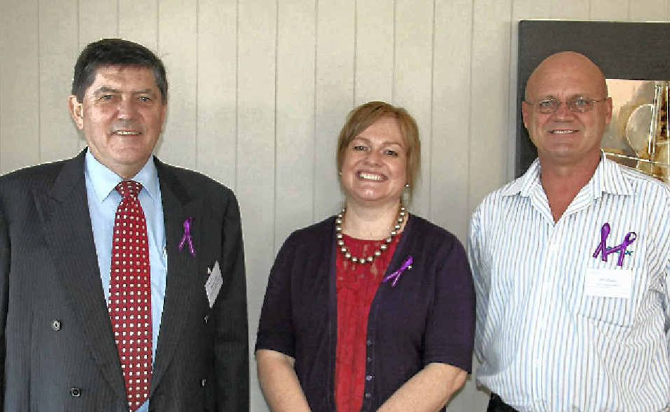 HIGHLY COMMENDED: Peter Garske from the QTA, Louise Perram-Fisk Director Transform Department of Transport and Main Roads and Bill Potter from NQX/TOLL instrumental to the success of the Women Take the Wheel program. HIGHLY COMMENDED: Peter Garske from the QTA, Louise Perram-Fisk Director Transform Department of Transport and Main Roads and Bill Potter from NQX/TOLL instrumental to the success of the Women Take the Wheel program.