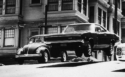 The famous car chase from the 1968 Steve McQueen film Bullitt. Steve McQueen's famous dash around San Francisco streets will be recreated for the popular TV series Alcatraz. The famous car chase from the 1968 Steve McQueen film Bullitt. Steve McQueen's famous dash around San Francisco streets will be recreated for the popular TV series Alcatraz.