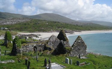 The remains of a 12th century church in a 1000-year-old graveyard, on Abbey Island.
The remains of a 12th century church in a 1000-year-old graveyard, on Abbey Island.