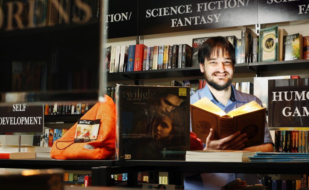 David Stuhmcke, owner of A Lot of Books in Ipswich Mall, with some of the top books people have bought this year. David Stuhmcke, owner of A Lot of Books in Ipswich Mall, with some of the top books people have bought this year.