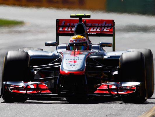 Lewis Hamilton in action with his former team McLaren Lewis Hamilton in action with his former team McLaren
