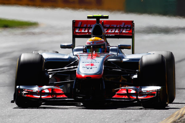 Lewis Hamilton in action with his former team McLaren Lewis Hamilton in action with his former team McLaren