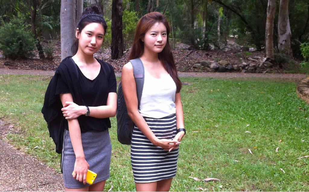 Korean students Youngju Choi and Seokyung Cho walk through CQUniversity’s Rockhampton campus. The pair say even though it’s not cheap they have chosen to study in Central Queensland. Korean students Youngju Choi and Seokyung Cho walk through CQUniversity’s Rockhampton campus. The pair say even though it’s not cheap they have chosen to study in Central Queensland.