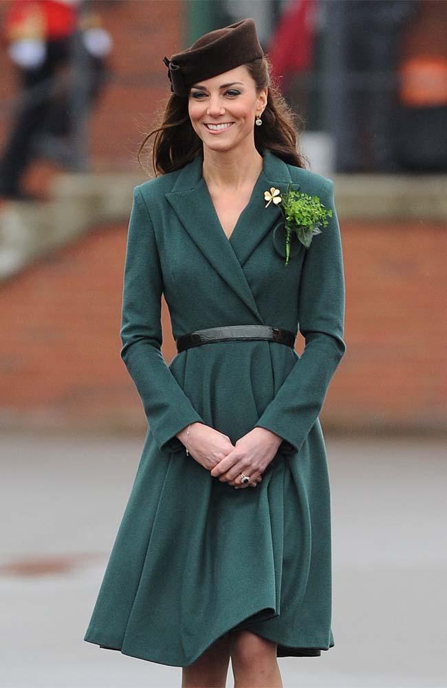 Duchess Catherine at the Irish Guards parade. Duchess Catherine at the Irish Guards parade.