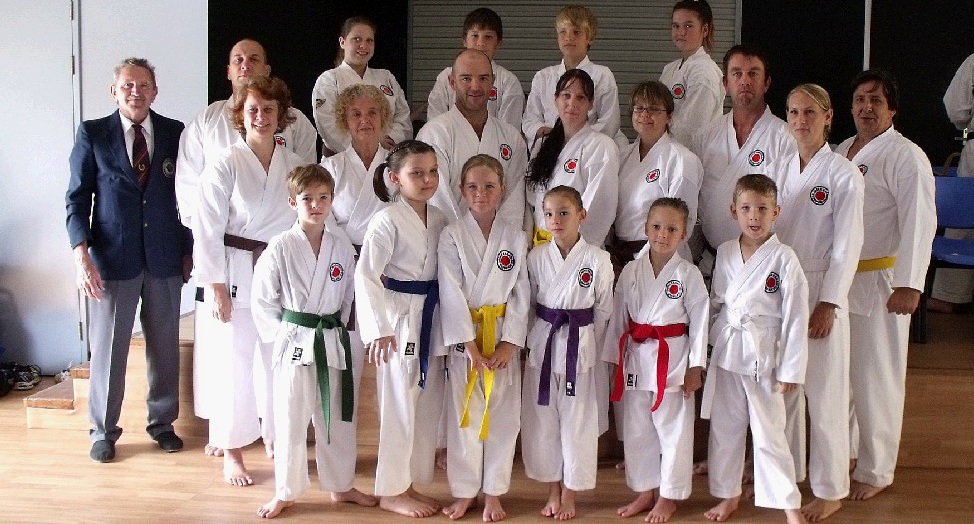 Sensei Noel Turner with his award-winning team at the Pomona karate tournament recently. Sensei Noel Turner with his award-winning team at the Pomona karate tournament recently.