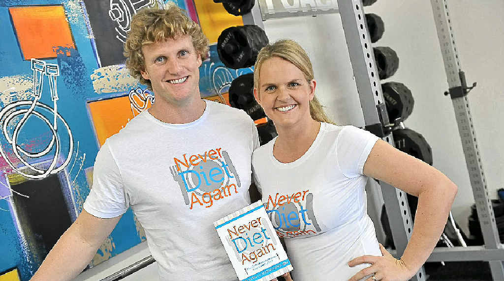 Julius and Sharny Kieser with their new book Never Diet Again. Julius and Sharny Kieser with their new book Never Diet Again.