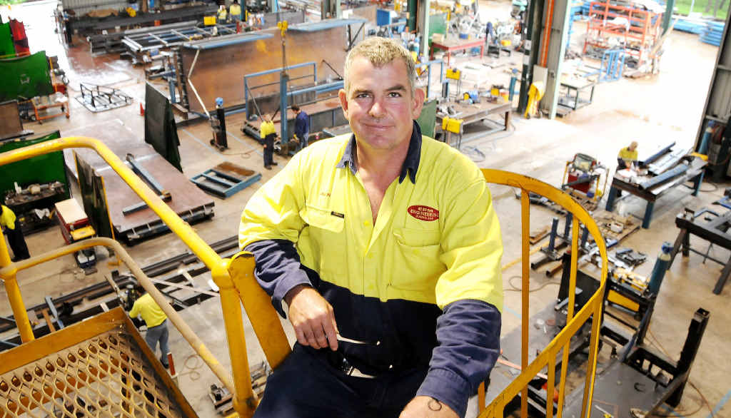 BOOM TIME: Jason McPherson’s CPM Engineering is one of the many Gympie businesses taking advantage of the Queensland mining boom. BOOM TIME: Jason McPherson’s CPM Engineering is one of the many Gympie businesses taking advantage of the Queensland mining boom.