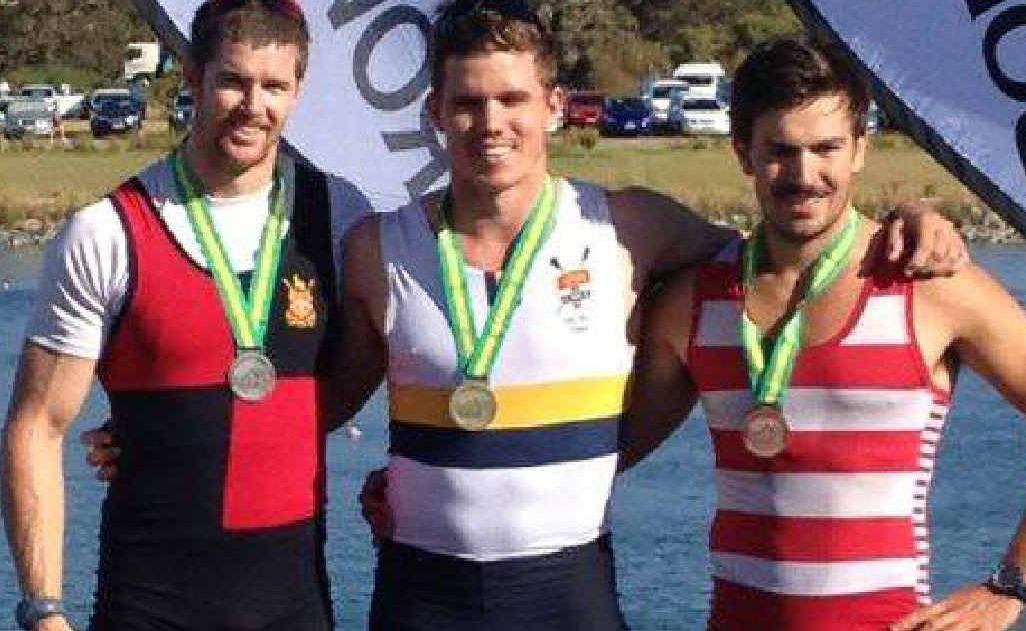 Gold Medalists Sasha Belongoff and Silver medalist Ben Morley (red and black). Gold Medalists Sasha Belongoff and Silver medalist Ben Morley (red and black).