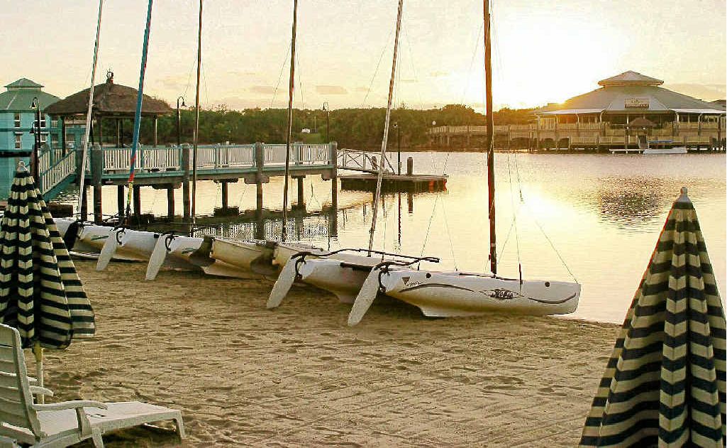 PLENTY TO DO: Sailboats on the lagoon. PLENTY TO DO: Sailboats on the lagoon.