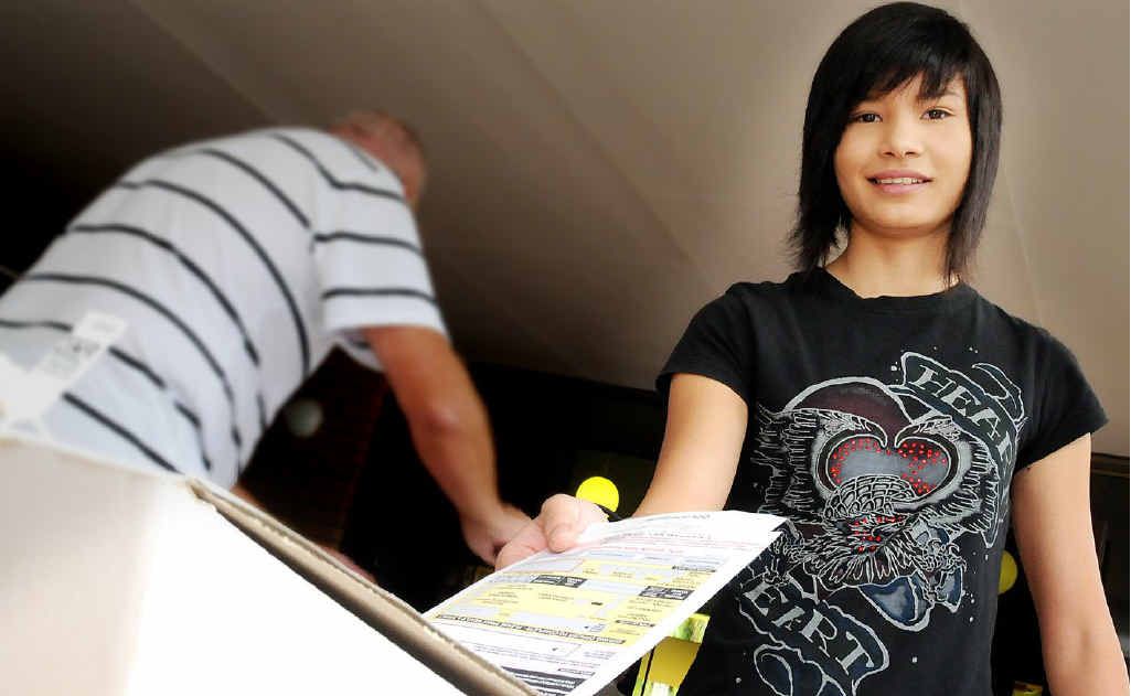 Sunisa Stedman, 21, has an early vote in Gympie. Sunisa Stedman, 21, has an early vote in Gympie.