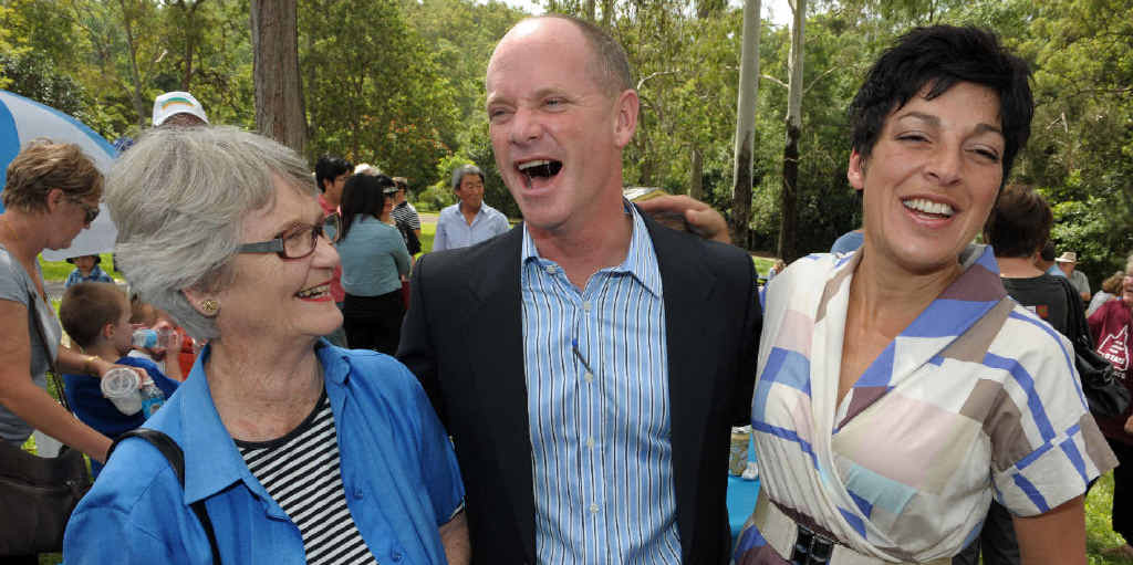 Queensland Premier elect Campbell Newman poses for a photo with his mother Jocelyn Newman (left) and wife Lisa after the Liberal National Party won the election by a landslide at the weekend. Queensland Premier elect Campbell Newman poses for a photo with his mother Jocelyn Newman (left) and wife Lisa after the Liberal National Party won the election by a landslide at the weekend.