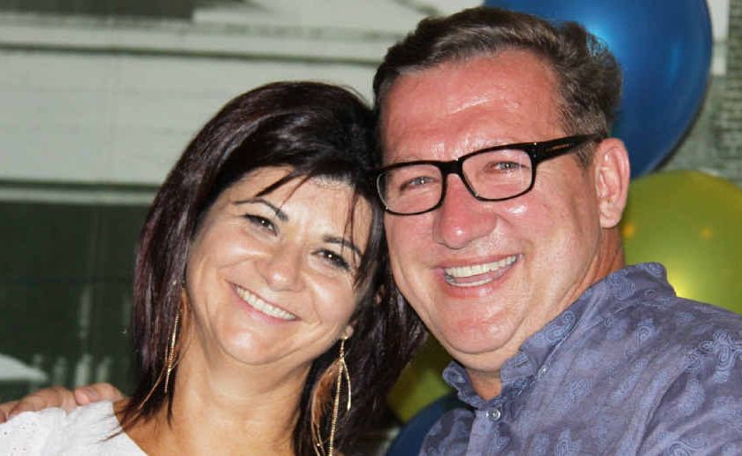 Aleisha and David Gibson were all smiles after the poll on Saturday night. Aleisha and David Gibson were all smiles after the poll on Saturday night.