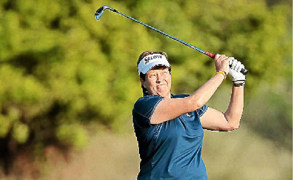 A file picture of Tweed Heads golfer Karen Lunn in action in the Dubai Ladies Masters in the United Arab Emirates. Lunn’s win in Morocco yesterday allowed her to celebrate her birthday in style. A file picture of Tweed Heads golfer Karen Lunn in action in the Dubai Ladies Masters in the United Arab Emirates. Lunn’s win in Morocco yesterday allowed her to celebrate her birthday in style.