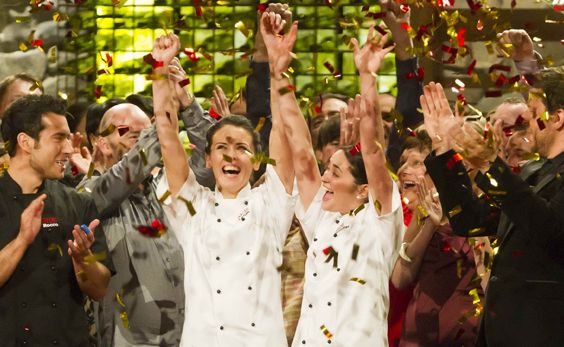 Leigh Sexton and Jennifer Evans have won the third series of My Kitchen Rules. Leigh Sexton and Jennifer Evans have won the third series of My Kitchen Rules.