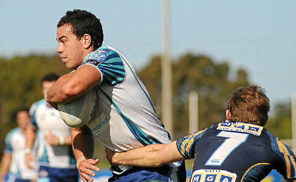 The Sunshine Coast Sea Eagles’ Jaz Nahu-Main has been showing his teammates how to do it when it comes to defending. The Sunshine Coast Sea Eagles’ Jaz Nahu-Main has been showing his teammates how to do it when it comes to defending.