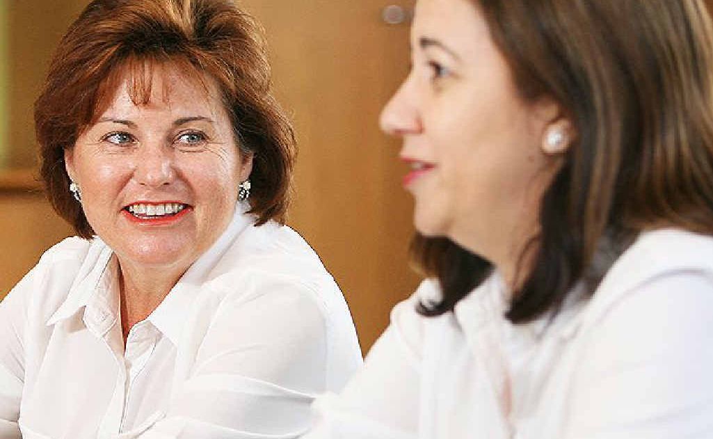 New Labor leader Anastacia Palaszczuk (right) and Bundamba MP Jo-Ann Miller at the Ipswich caucus meeting. New Labor leader Anastacia Palaszczuk (right) and Bundamba MP Jo-Ann Miller at the Ipswich caucus meeting.