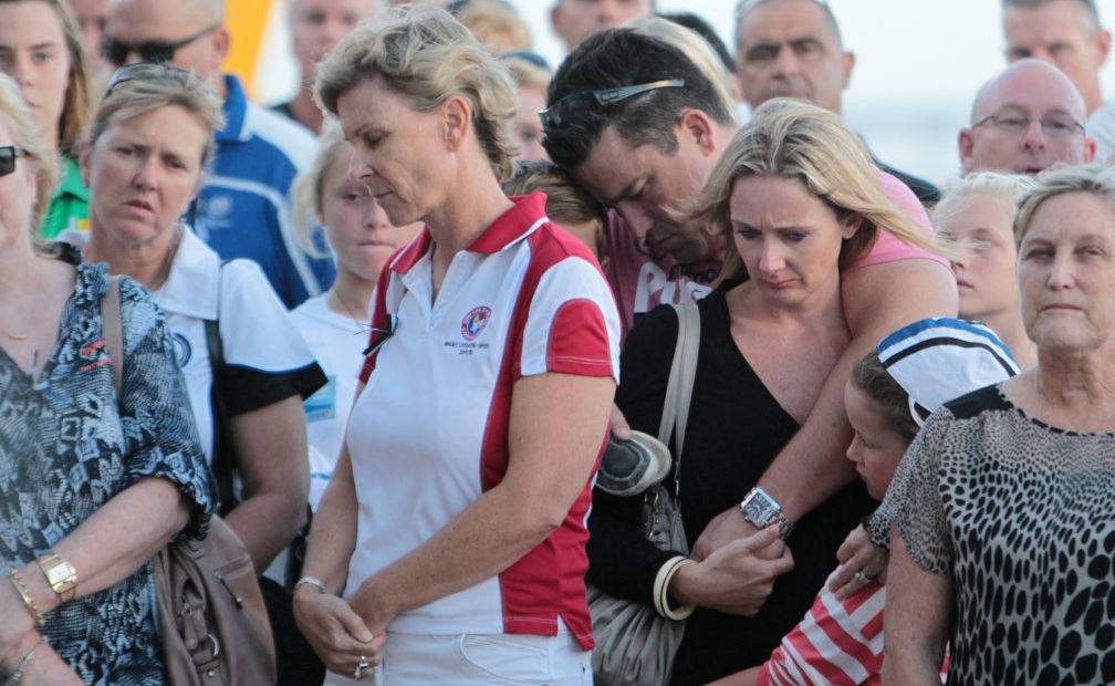 Friends of Matt Barclay hold a memorial service for him at the Maroochydore Surf Life Saving club after he tragically passed away at the Australian Surf Life saving titles on the Gold Coast. Photo: Cade Mooney / Sunshine Coast Daily Friends of Matt Barclay hold a memorial service for him at the Maroochydore Surf Life Saving club after he tragically passed away at the Australian Surf Life saving titles on the Gold Coast. Photo: Cade Mooney / Sunshine Coast Daily