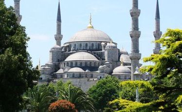 The Blue Mosque is visible from most vantage points across Istanbul.
The Blue Mosque is visible from most vantage points across Istanbul.