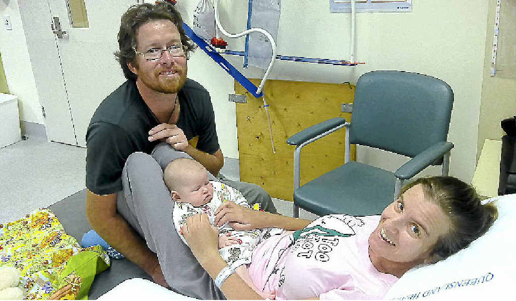 Amanda LePeilbet and her husband Ered Fox and baby Cloe could be home by Mother’s Day. Amanda LePeilbet and her husband Ered Fox and baby Cloe could be home by Mother’s Day.