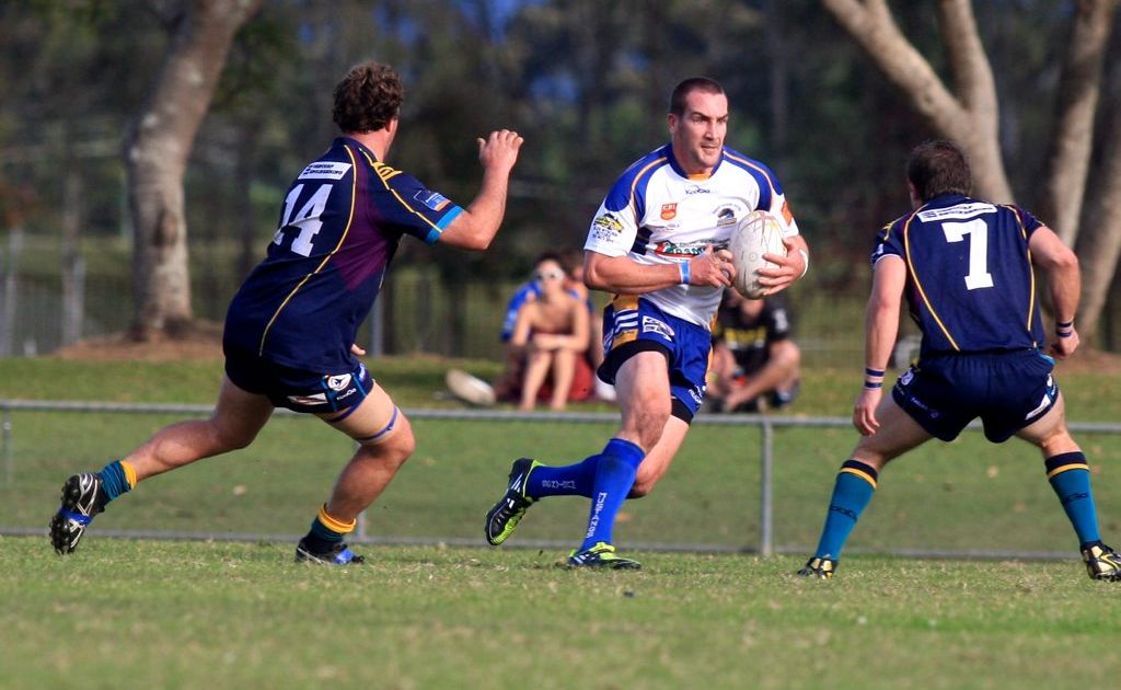 Luke Covell on the burst against Evans Head. His defence, attack and goal-kicking will thrill footy fans again this season. Luke Covell on the burst against Evans Head. His defence, attack and goal-kicking will thrill footy fans again this season.