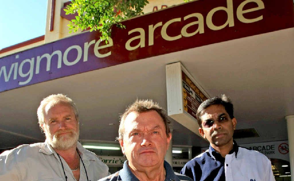 Wigmore Arcade shop owners (left to right) Paul Full from Ace Photoshop, artist Peter Tonks and Ephraim Isaac. Wigmore Arcade shop owners (left to right) Paul Full from Ace Photoshop, artist Peter Tonks and Ephraim Isaac.