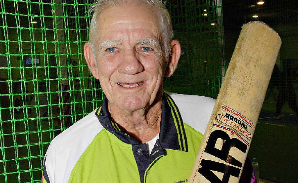 Veteran indoor cricketer Wally Anderson might be 78, but he can still match it with players a lot younger than him. Veteran indoor cricketer Wally Anderson might be 78, but he can still match it with players a lot younger than him.