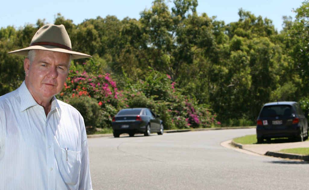 Cr Stephen Schwarten near Peppermint Dve, where he said council CEO Evan Pardon has refused to fix a safety problem. Cr Stephen Schwarten near Peppermint Dve, where he said council CEO Evan Pardon has refused to fix a safety problem.