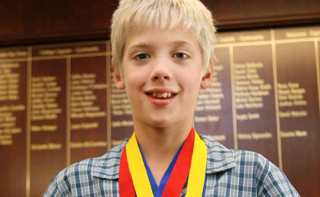 Heights College’s Ty Hartwell broke the 100m backstroke Queensland school record. Heights College’s Ty Hartwell broke the 100m backstroke Queensland school record.
