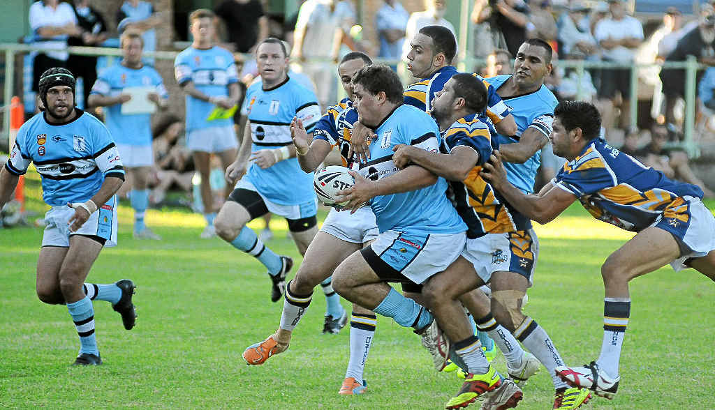 Former Grafton Rhino Jeff Skeen was soon back to his damaging best. Former Grafton Rhino Jeff Skeen was soon back to his damaging best.