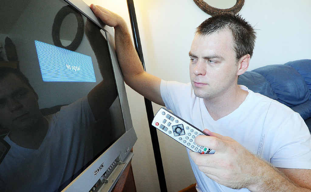 Visitor to the Fraser Coast, Jess Crawley is frustrated with the digital TV blackspots.