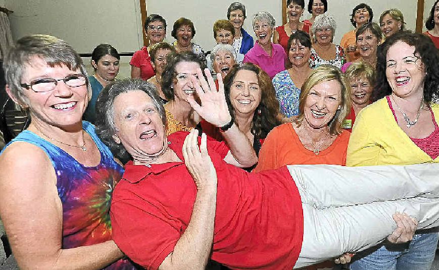 Paul Coppens is the courageous man who has taken on the job of musical director with the all-female Hot Ginger Chorus.