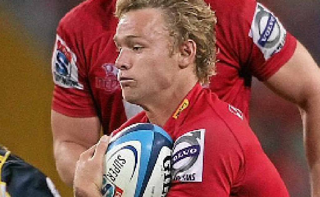 Reds Sam Lane takes on the Brumbies defence at Suncorp Stadium. Reds Sam Lane takes on the Brumbies defence at Suncorp Stadium.