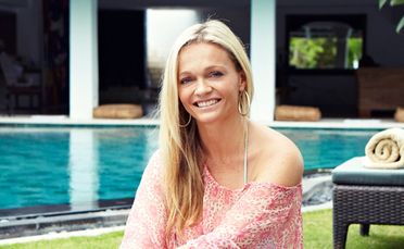 New Zealander Janine Hall traded high heels for bare feet and kaftans when she started her Surf Haven Bali retreat.
New Zealander Janine Hall traded high heels for bare feet and kaftans when she started her Surf Haven Bali retreat.