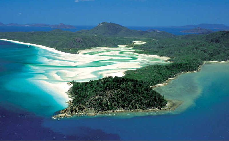 Tongue Bay, Hill Inlet and Whitehaven Beach. Tongue Bay, Hill Inlet and Whitehaven Beach.
