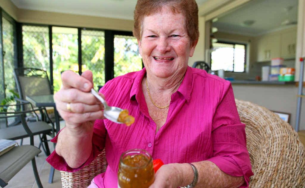 Bouldercombe’s Ailsa Rowley with her cumquat marmalade that won first prize in Australia and second in England. Bouldercombe’s Ailsa Rowley with her cumquat marmalade that won first prize in Australia and second in England.
