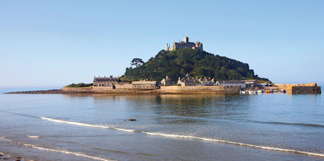 St Michael's Mount in Cornwall, originally a coastal hill, now lies nearly 400m offshore from the village of Marazion.
St Michael's Mount in Cornwall, originally a coastal hill, now lies nearly 400m offshore from the village of Marazion.
