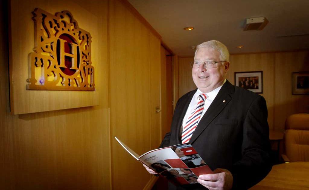 Heritage Bank chairman Brian Carter will announce his intention to step down at Thursday's monthly board meeting. Heritage Bank chairman Brian Carter will announce his intention to step down at Thursday's monthly board meeting.
