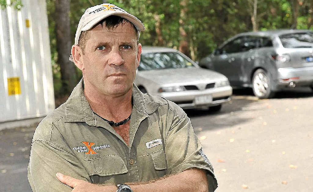 Ray Carson is angry about the theft of his custom built trailer and blow-up foosball field that were stolen from Novotel twin Waters. Ray Carson is angry about the theft of his custom built trailer and blow-up foosball field that were stolen from Novotel twin Waters.