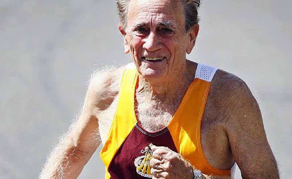 Joe Lewis, 81, won the 1500m and 5000m titles in the 80-85 age group at the Australian Masters Championships. Joe Lewis, 81, won the 1500m and 5000m titles in the 80-85 age group at the Australian Masters Championships.