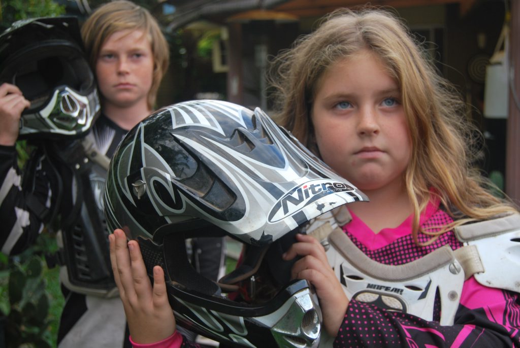 Lucia Nykvist and Slade Vidgen are devastated over the theft of their trail bikes. Lucia Nykvist and Slade Vidgen are devastated over the theft of their trail bikes.