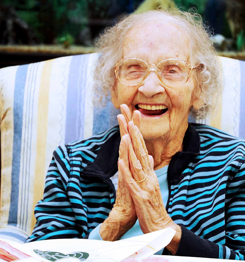 Kathleen Bowrey enjoyed celebrating her 100th birthday at Yaralla Place Aged Care Facility yesterday. Kathleen Bowrey enjoyed celebrating her 100th birthday at Yaralla Place Aged Care Facility yesterday.