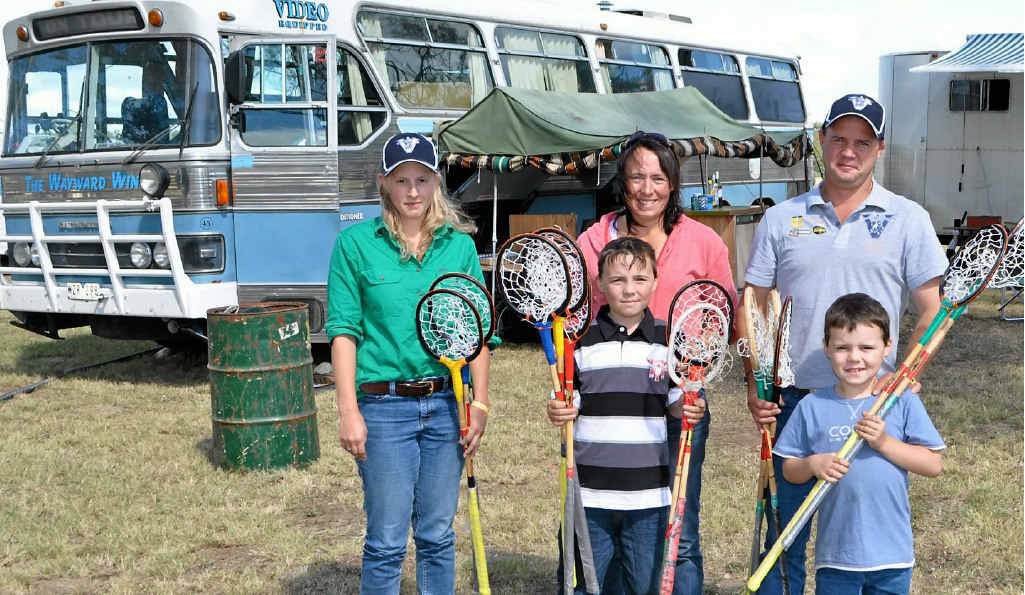 Victorian group (from left) Benita Van Bloememdaal, Lachlan, Peta, Charlie and Jeremy Marriott in camp at Morgan Park. Victorian group (from left) Benita Van Bloememdaal, Lachlan, Peta, Charlie and Jeremy Marriott in camp at Morgan Park.