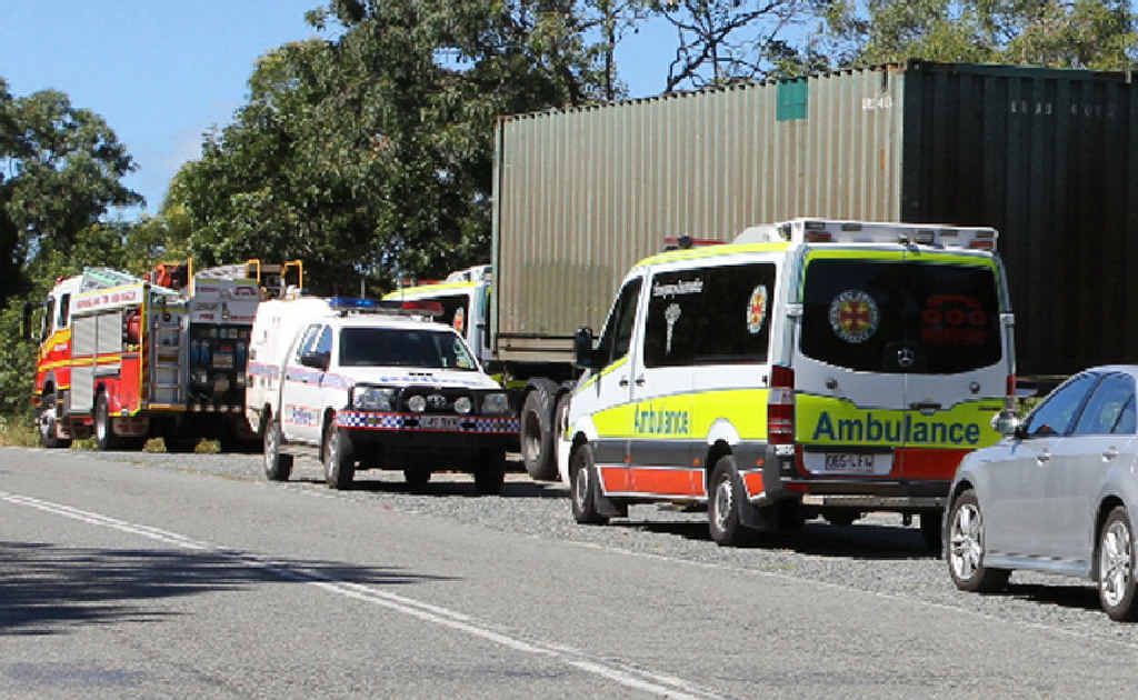 Emergency services vehicles lined Shute Harbour Rd yesterday afternoon as crews descended rough terrain close to the port to retrieve a 51-year-old man’s body. Emergency services vehicles lined Shute Harbour Rd yesterday afternoon as crews descended rough terrain close to the port to retrieve a 51-year-old man’s body.