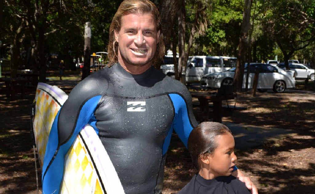 Mark Occhilupo was in town last week with his family. Mark Occhilupo was in town last week with his family.