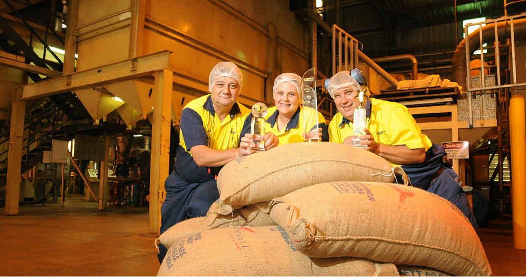 Nestle line manager Nigel Dunchue, team leader Helen Cassidy and operator Terry Brand. Nestle line manager Nigel Dunchue, team leader Helen Cassidy and operator Terry Brand.