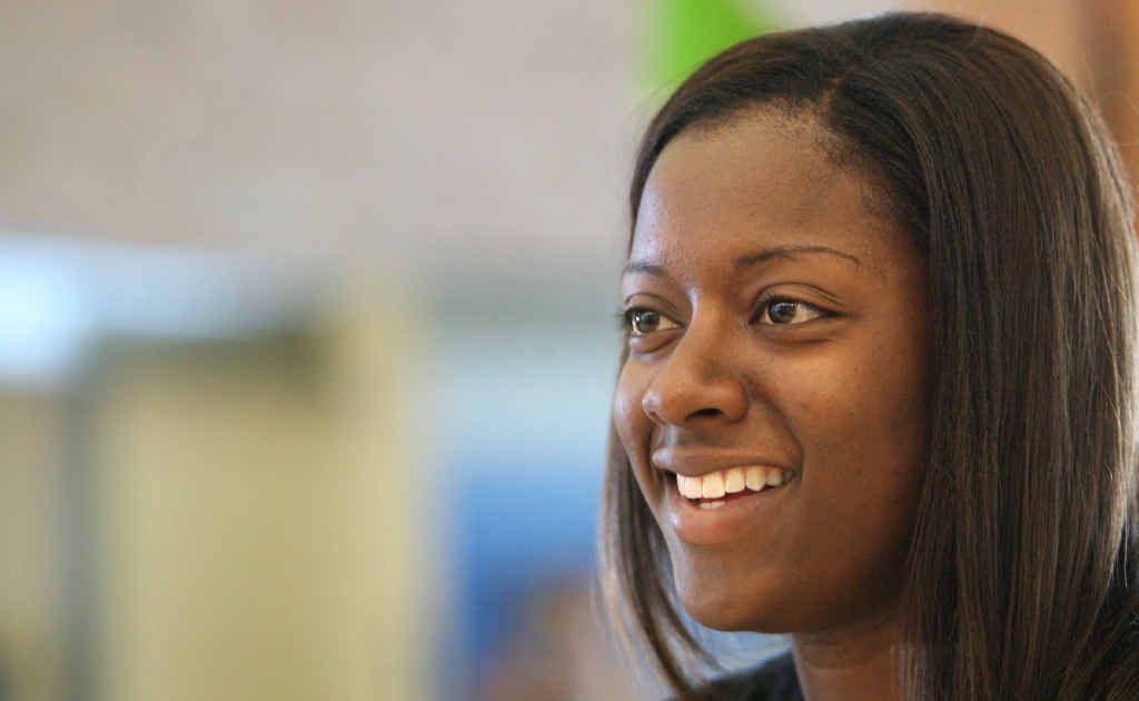 Cyclones forward Shanavia Dowdell is all smiles after arriving at Rockhampton Airport yesterday. Cyclones forward Shanavia Dowdell is all smiles after arriving at Rockhampton Airport yesterday.